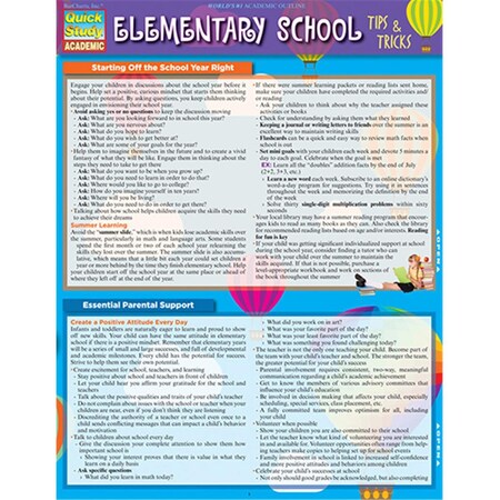 Barcharts Elementary School - Tips & Tricks Quickstudy Easel 9781423228646